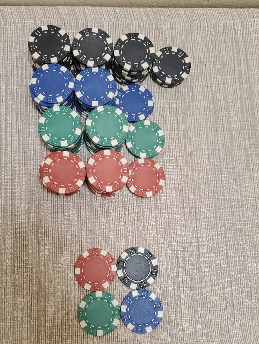 Clay Poker chips - Lot of 100